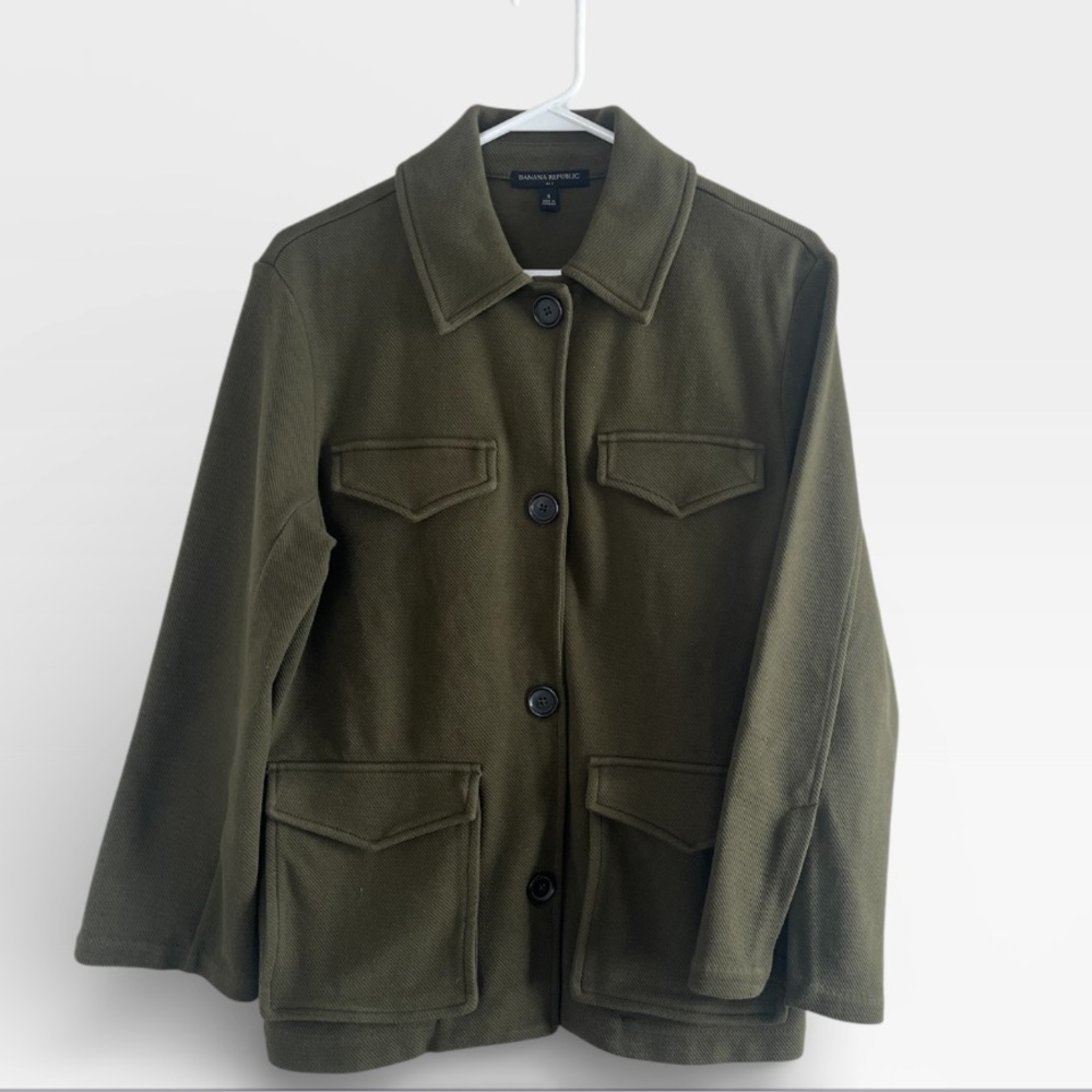 Banana Republic Army Green Utility Jacket Size Small
